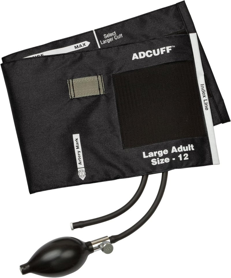 American Diagnostic Corporation ADCUFF Inflation System, Lrg Adult, Black 1/EA
